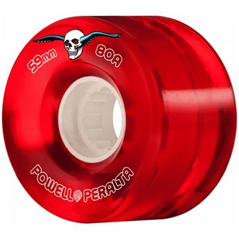 Roues skate POWELL PERALTA (x4) Clear Rouge 80A