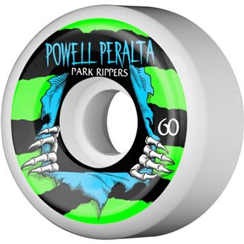 Roues skate POWELL PERALTA (x4) Park Ripper II Blanc 103A 60mm