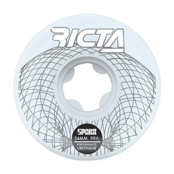 Roues skate RICTA (x4) Wireframe Sparx Blanc 99A 54mm