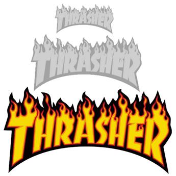 Stickers THRASHER (Pack De 25) Flame Large
