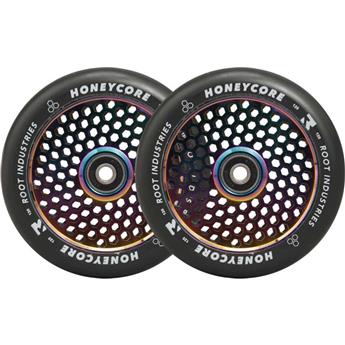 Paire de roues trottinette ROOT INDUSTRIES Honey Noir Neochrome 120mm