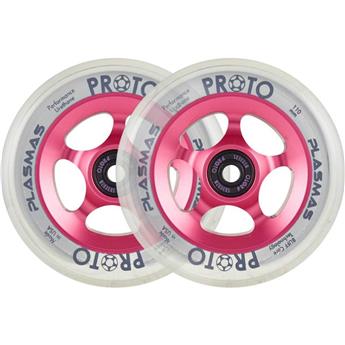 Paire de roues trottinette PROTO Plasma Neon Pink 110mm