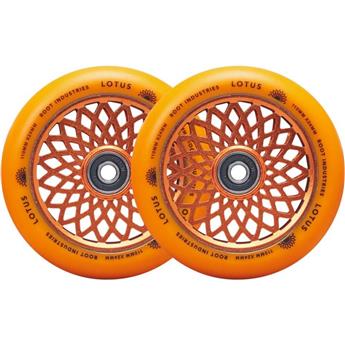 Paire de roues trottinette ROOT INDUSTRIES Lotus Radiant Orange 110mm
