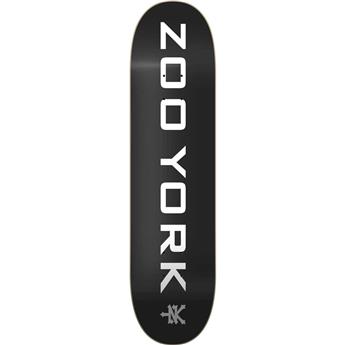 Plateau de skate ZOO YORK Classic Logo Block Noir 7.75