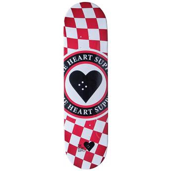 Plateau de skate HEART SUPPLY Insignia Check Rouge 8.25