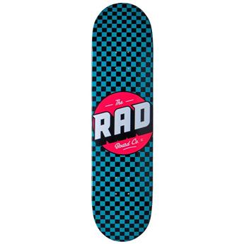 Plateau de skate RAD Checker Noir/Bleu-vert 7.75
