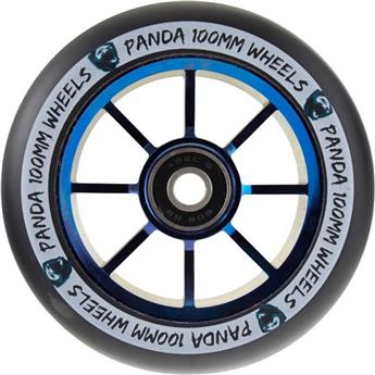 Roue trottinette PANDA Spoked V2 Blue Chrome 100mm