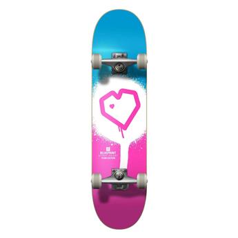 Skate BLUEPRINT Spray Heart V2 Blanc/Bleu 7.25