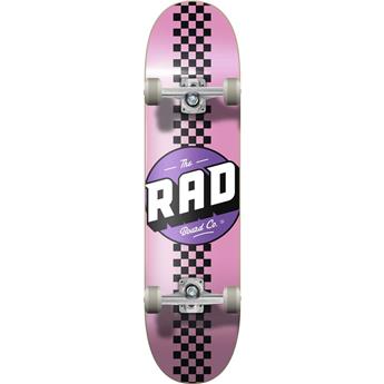 Skate RAD Checker Stripe Rose/Noir 7.75