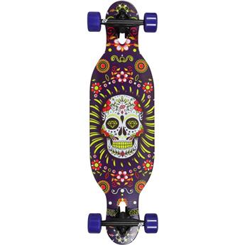 Skate longboard junior HYDROPONIC DT Mexican Skull Purple 31.5