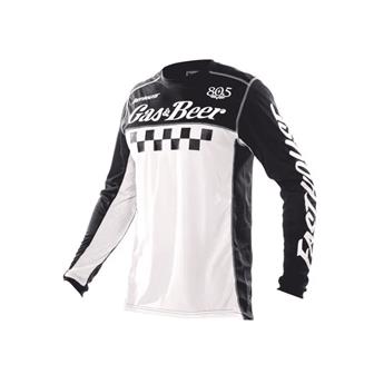Maillot moto FASTHOUSE Grindhouse 805 Tavern Black/White
