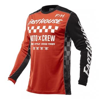 Maillot moto FASTHOUSE Grindhouse Alpha Red/Black