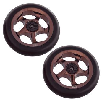 Paire de roues trottinette PREY Feel Noir/Copper 110mm