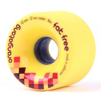 roue skateboard ORANGATANG 66mm the keanu yellow