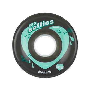 Roues roller CHAYA Big Softies Clear Black 65mm*37mm/78a (pack de 4)