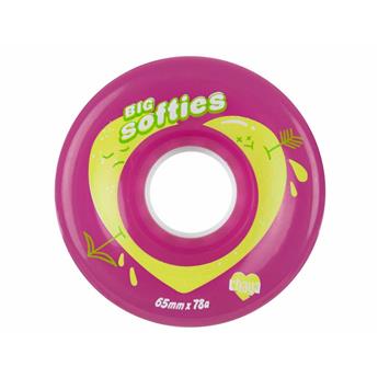 Roues roller CHAYA Big Softies Clear Pink 65mm*37mm/78a (pack de 4)