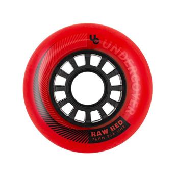 Roues roller UNDERCOVER Raw 76/85A Red (pack de 4)