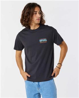 Tee shirt RIPCURL Down The Line Washed Black