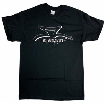 Tee shirt AO SCOOTERS Worldwide Noir