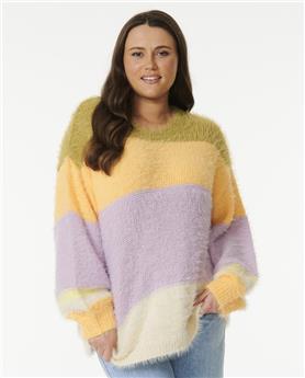 Pull femme RIPCURL Sunrise Sessions Sweater Lilac