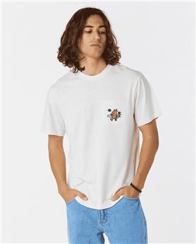 Teeshirt RIPCURL Shaper Embroidery Ss Tee Bone M