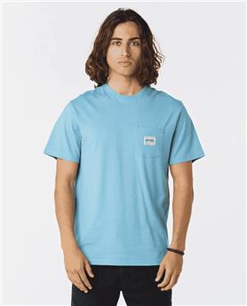 Teeshirt RIPCURL Horizon Badge S/S Tee Dusty Blue