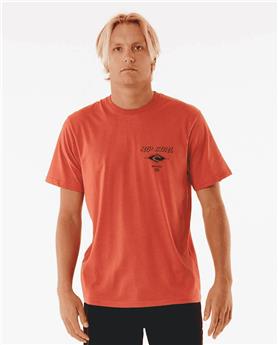 Teeshirt RIPCURL Fade Out Icon Tee Spiced Rum XS
