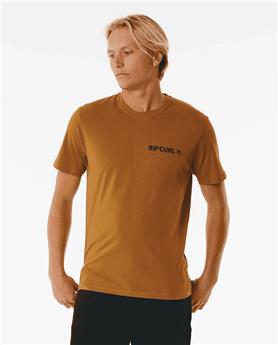 Teeshirt RIPCURL Brand Icon Tee Gold M