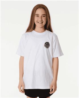 Teeshirt junior RIPCURL Wetsuit Icon Tee -Kids White