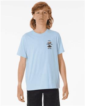 Teeshirt junior RIPCURL Search Icon Tee -Boy Cool Blue 12