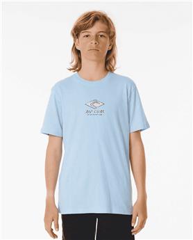 Teeshirt junior RIPCURL Pure Surf Logo Tee-Boy Cool Blue