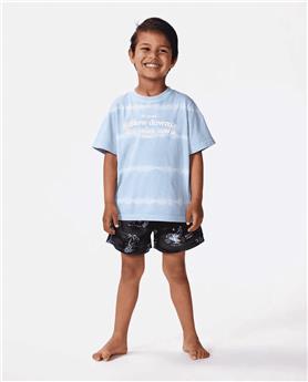 Teeshirt junior RIPCURL Shred Town Slogan Tee -Boy Cool Blue