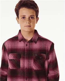 Chemise junior RIPCURL Count Flannel Shirt -Boy Mauve