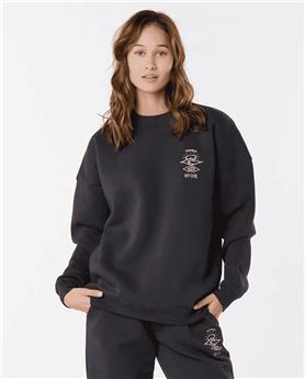 Sweat femme RIPCURL Icons Crew Washed Black