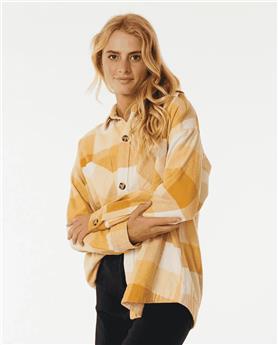 Chemise femme RIPCURL La Isla Flannel Shirt Gold