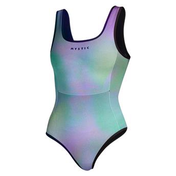 Combinaison shorty femme MYSTIC Lunar Neoprene Swimsuit 2/2mm Purple / Green