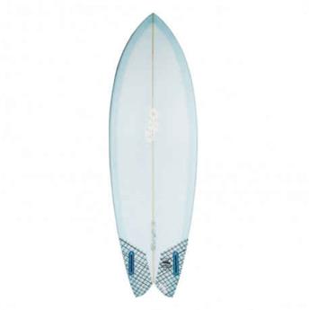 Surf shortboard DHD summer series mini twin futures blue resin tint