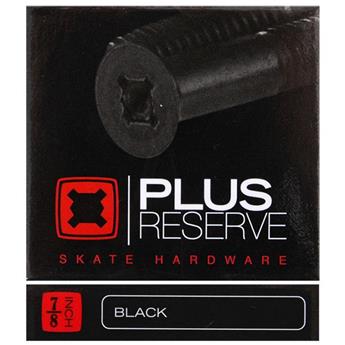 Visserie Skateboard PLUS Reserve Visserie  Jeu De 8  0.875 Pouce Black