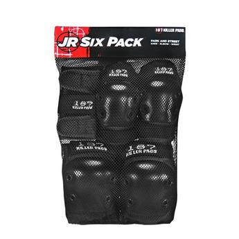 Set de protection 187 Junior Six Pack Set Black