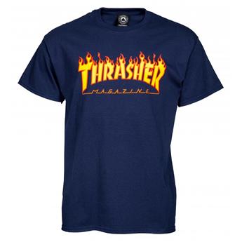 T-shirt THRASHER Flame Logo Navy