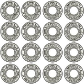 Roulements Roller Quad WICKED BEARINGS Swiss 608 pack 16