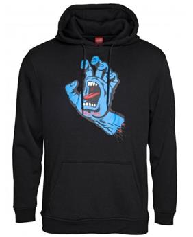 Sweatshirt SANTA CRUZ  HOODY Screaming Hand Dark Black Noir