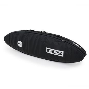 Boardbag surf FCS Travel 2 All Purpose Black Grey