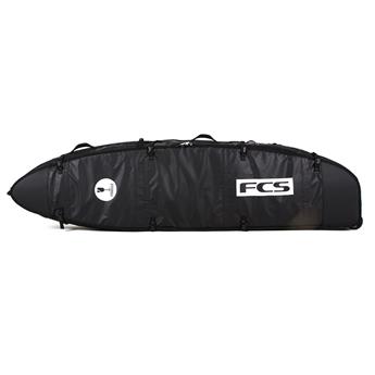 Boardbag à roulette surf FCS Travel 3 Wheelie Fun Board Black Grey