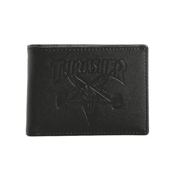 Promotion THRASHER wallet skate goat leather
