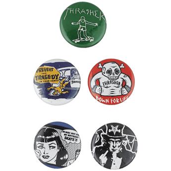 Promotion THRASHER buttons (pack de 5) usual suspects