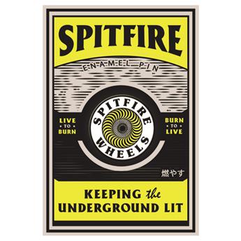 Promotion SPITFIRE pin og circle yellow