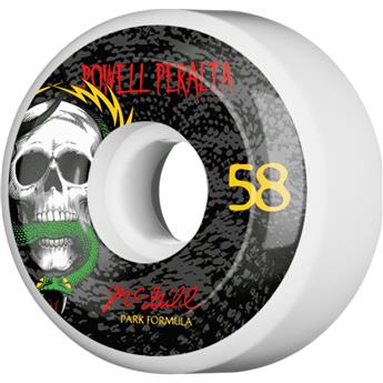 Roues skate POWELL PERALTA (jeu de 4) 58mm mcgill snake white