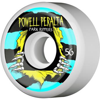 Roues skate POWELL PERALTA (jeu de 4) 56mm park ripper 2 white