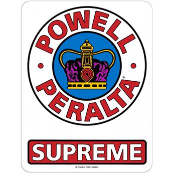 Promotion POWELL PERALTA sticker supreme og red white blue (30cm)